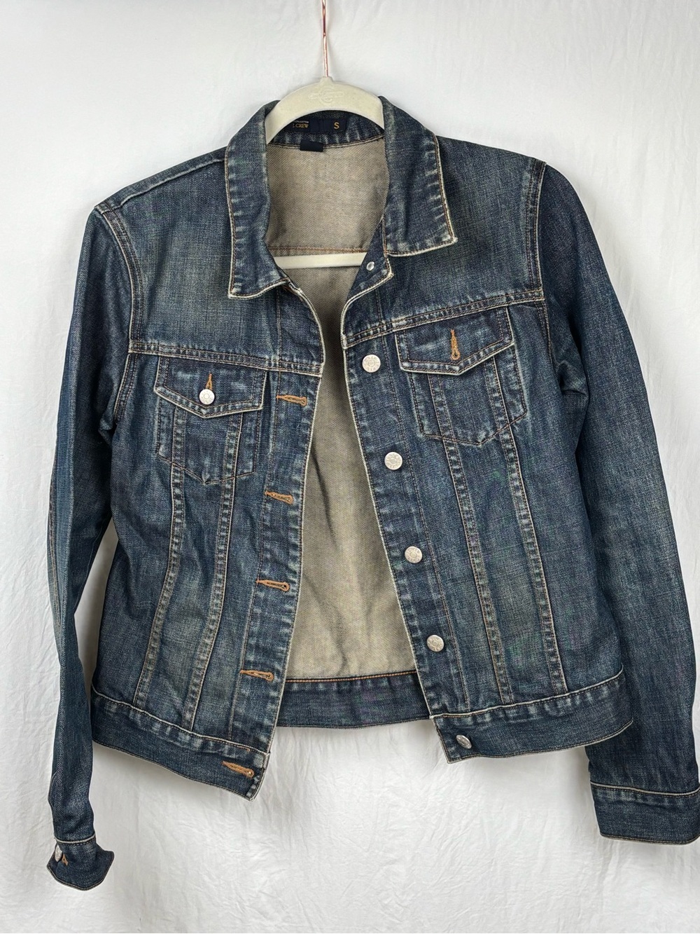 J. Crew women’s small classic Denim Jean Jacket in Faded Blue